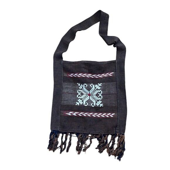 Vintage Embroidered Bohemian Handmade Festival Crossbody Tote Bag - Picture 1 of 2
